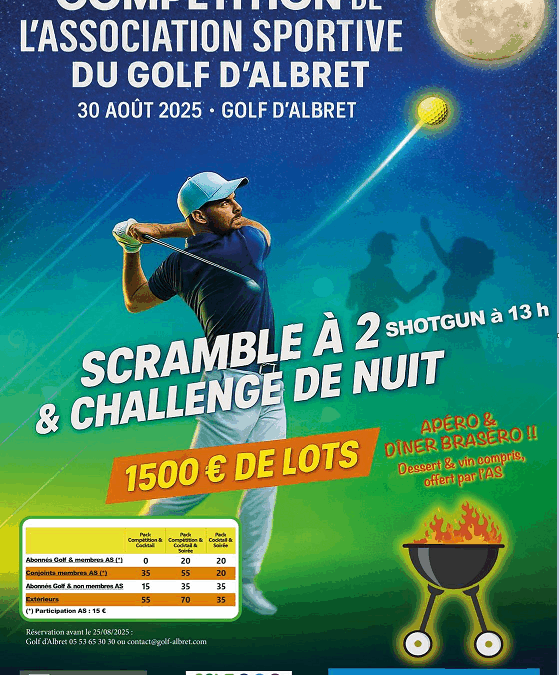 Compétition de l’A.S Samedi 30 août.