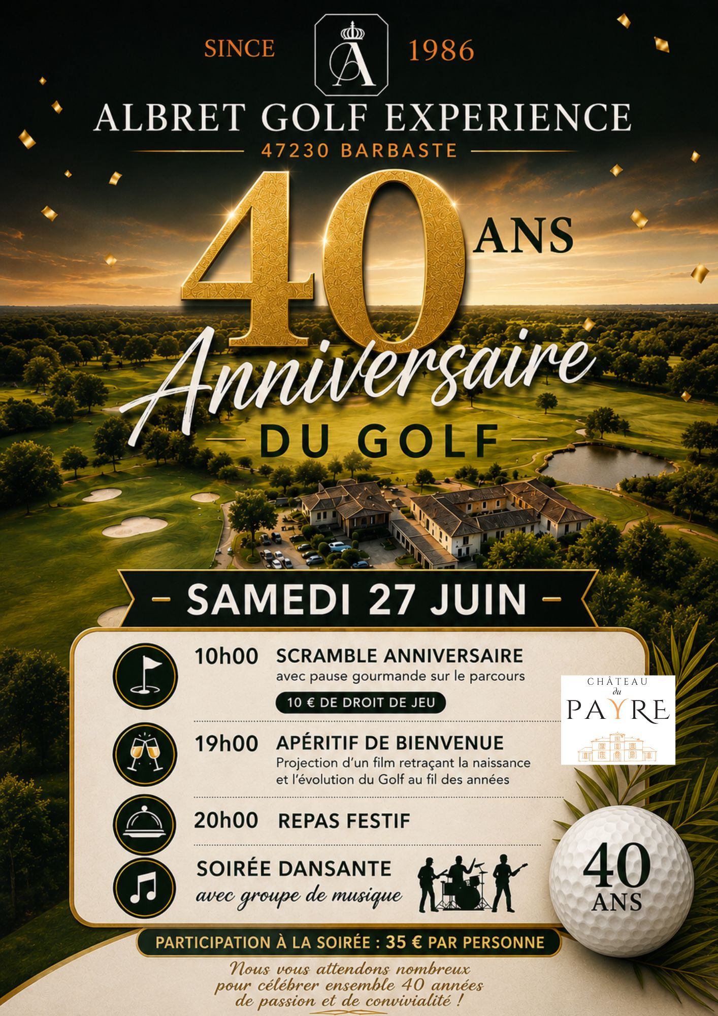 40 ans golf